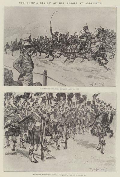 La revue des troupes de la reine à Aldershot - Ralph Cleaver